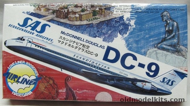 Hasegawa 1/200 McDonnell Douglas DC-9 SAS, LA5 plastic model kit